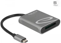 Delock 91741 Usb-c xqd 2.0 kártyaolvasó szürke kép