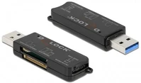 Delock 91757 Sd/micro sd/ms memóriakártyákhoz usb 3.2 kártyaolvasó kép