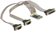 Delock 95246 2x soros 1x párhuzamos port bővítő kártya mini pcie kép