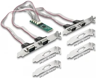 Delock 95269 4-port serial rs-232 db9 m.2 bővítőkártya kép