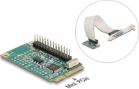 Delock 95275 Mini pcie i/o pcie teljes méretű 1 x párhuzamos kép