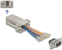 Delock 9PIN -&GT; RJ50 F/F D-sub 9pin -> rj50 f/f adapter szürke kép