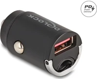 Delock A-TÍPUSÚ USB 18 W-TAL Mini autós töltő a-típusú usb 18 w-tal kép