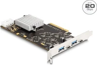 Delock A-TÍPUSÚ USB 5 GBPS pci express x8 kártya 2 x usb 20 gbps usb type-c  anya és 2 x  anyával - quad channel kép