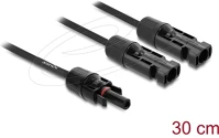 Delock APA - 1 X Dl4 szolár kábel elosztó 2 x apa - 1 x anya 30 cm fekete kép