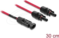 Delock APA - 2 X Dl4 szolár kábel elosztó 1 x apa - 2 x anya 30 cm piros kép