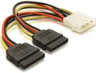 Delock APA 60102 2X Power kábel - 2x sata hdd > 4 pin apa kép