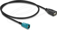 Delock APA - A-TÍPUSÚ USB 2.0 Kábel hsd z apa - a-típusú usb 2.0 anya 0,5 m kép