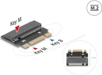 Delock B+M APA - M.2 M.2 kulcs b+m apa - m.2 kulcs m csatlakozó   bővítmény adapter kép