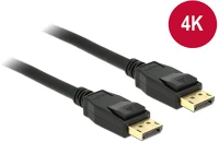 Delock 83806 Displayport 1.2 m/m video jelkábel 2m fekete 4k kép