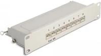 Delock CAT.6A 1U SZÜRKE 10  patch panel 8 porttal cat.6a 1u szürke kép