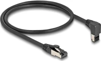 Delock CAT.8.1 S/FTP 90 Rj45 hálózati kábel cat.8.1 s/ftp 90  fokban felfelé hajló / egyenes 0,5 m fekete kép