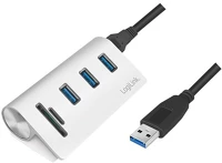 Delock CR0045 3-portos usb3.0 hub fehér sdxc microsdxc kép