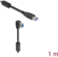 Delock CSATLAKOZÓAPAVAL 1 M usb 5 gbps kábel a-típusú apa - b-típusú apa 90  lefelé néző kép