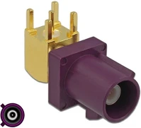 Delock D-DUGÓ 90° PCB Fakra d-dugó 90° pcb kép