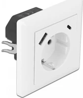 Delock DB. A-TÍPUSÚ USB ÉS 1 DB. USB konnektor két usb töltő csatlakozóval 3,4 a, 1 kép