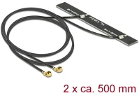 Delock DBI, 500 MM-ES NYÁK-LAP wlan 802.11 ac/a/h/b/g/n ikerantenna, 2 x mhf csatlakozódugó, 5 kép