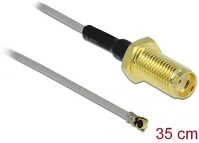 Delock DE90398 Antenna kábel sma anya-apa mhf  4 -dugó 0.81 10mm 35cm kép