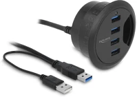 Delock DEL62868 62868 4 portos usb 3.0 asztali hub kép