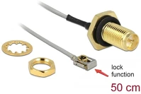 Delock DEL89927 Rp-sma anya válaszfali csatlakozó  > mhf i lk 50cm kép