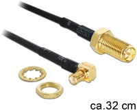 Delock DELOCK88472 Mmcx csatlakozódugó > rp-sma jack adapter 320mm kép