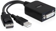 Delock DL61855 Displayport male -> dvi-i 24+5 female active adapter kép