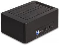 Delock DL64187 2x sata hdd / ssd külső dokkoló fekete kép