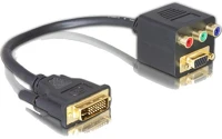 Delock DL65061 Dvi29 male to vga + 3xcinch female adapter kép