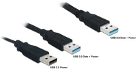 Delock DL82908 Usb 3.0-a apa -> usb 3.0-a apa + usb 2.0-a apa kábel kép