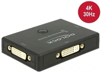 Delock DVI 2 Dvi 2 - 1 kapcsoló kétirányú 4k 30 hz kép