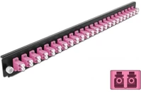 Delock ELSŐPANELE 24 19? kötő doboz elsőpanele 24 porttal lc duplex ibolya kép