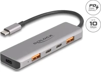 Delock ÉS 2 USB usb 10 gbps hub 2 a-típusú usb port kép