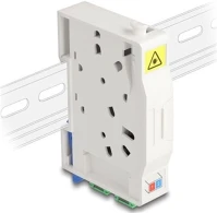 Delock ÉS 2 X SC optikai szál csatlakoztató doboz din sínhez csatlakozó tartállyal kép