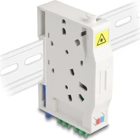 Delock ÉS 2 XLC optikai szál csatlakoztató doboz din sínhez csatlakozó tartállyal kép