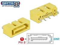 Delock GB/S APA 8 TŰS TÁP Csatlakozó sata 6 gb/s apa 8 tűs táp kép