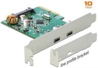 Delock GEN2 2-PORT Usb-c gen2 2-port pcie x4 bővítőkártya kép