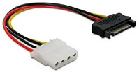 Delock GT; 4 TŰS Hálózati adapter kábel 15 tűs sata (apa) -> 4 tűs molex (anya) kép