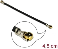 Delock GT; MHF I M/M Mhf i -> mhf i m/m antenna kábel 0.05m fekete 1,13mm kép