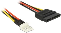Delock GT; 4 PIN Power cable sata 15 pin male > 4 pin floppy male 24cm kép
