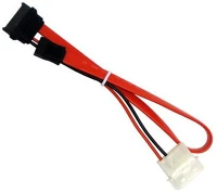 Delock GT; Sata molex power 4pin -> slimline sata f/f adatkábel 0.3m kép