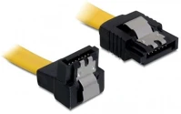 Delock GT; Sata 3 f/f adatkábel 0.2m le/egyenes sárga kép
