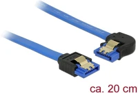 Delock GT; Sata f/f adatkábel 0.2m fel/egyenes sárga kép