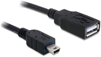 Delock GT; Cable usb 2.0-a female > mini usb male 0,5m kép