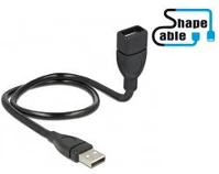 Delock GT; A Usb a m/f adatkábel 0.5m (shapecable)