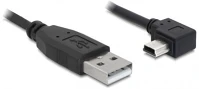 Delock GT; USB MINI-B Kábel usb 2.0-a male > usb mini-b male 90 fokos 0.5m kép