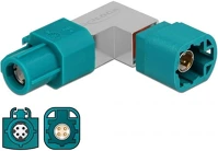 Delock HSD Z -&GT; HSD Z M/F Hsd z -> hsd z m/f adapter kék kép