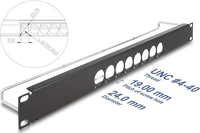 Delock HÚZÁSMENTESÍTÉSSEL ÉS 8 porttal középen 1u fekete kép