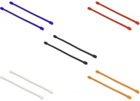 Delock HX 80 Különböző színű rugalmas kábelkötöző hx 80 x sz 4 mm 10 db. kép