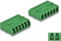 Delock LC HEXAPLEX Optikai szál kapcsolat hd lc hexaplex anya - lc hexaplex anya zöld kép