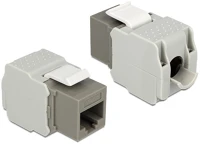 Delock LSA CAT.6 UTP SZÜRKE Keystone module rj45 female > lsa cat.6 utp szürke (86342) kép